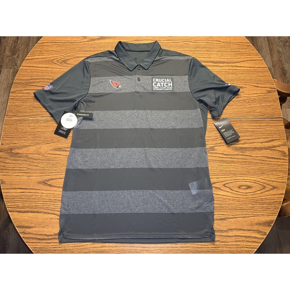 Nike Dri-Fit NFL On Field Apparel Arizona Cardinals Crucial Catch Polo Size L